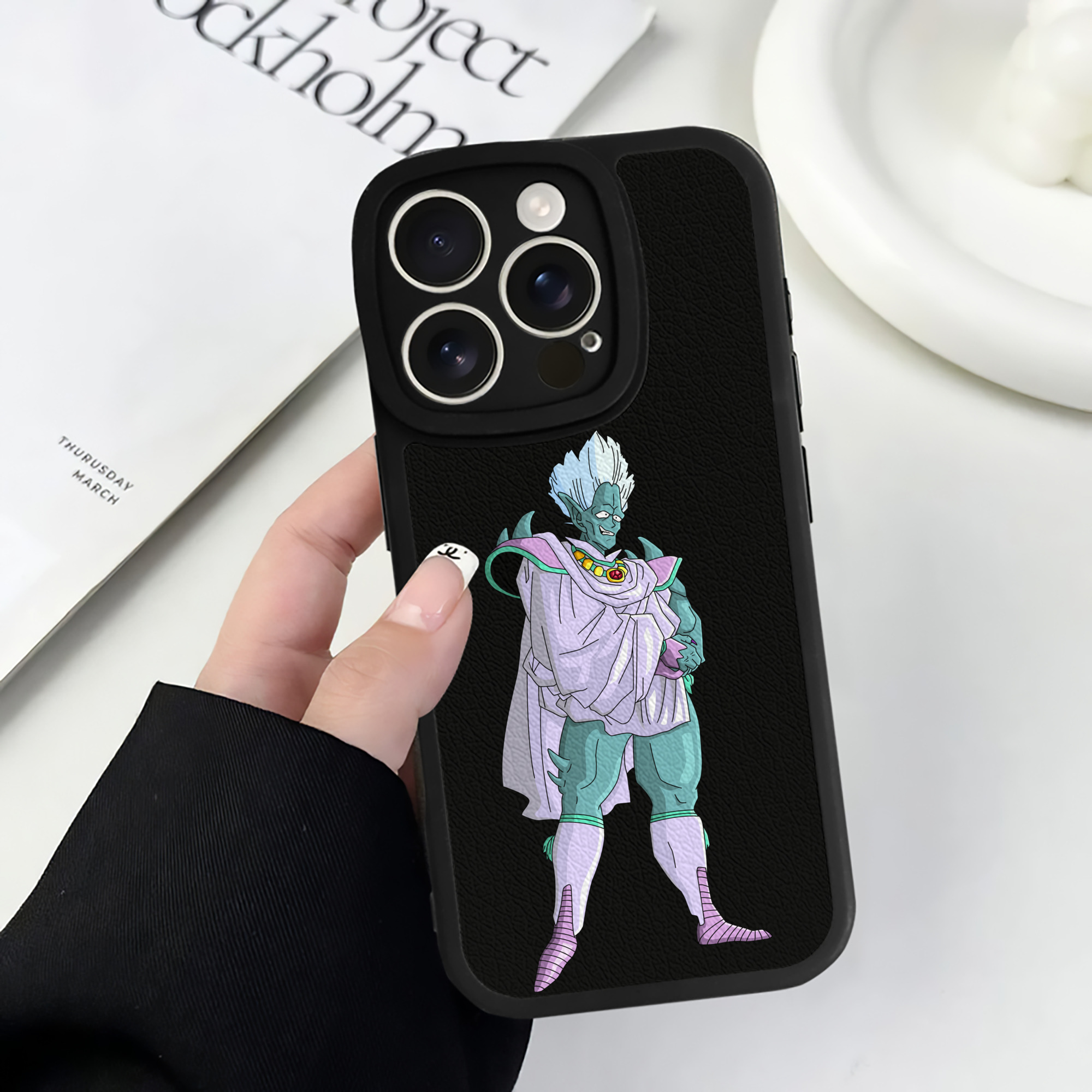 （画像用） ドラゴンボール DRAGON BALL 【iPhone 16シリーズ対応】シリコンスマホケース（レザー調） 材質：シリコン